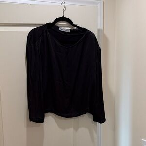 Zara Black Long Sleeve Women's Top